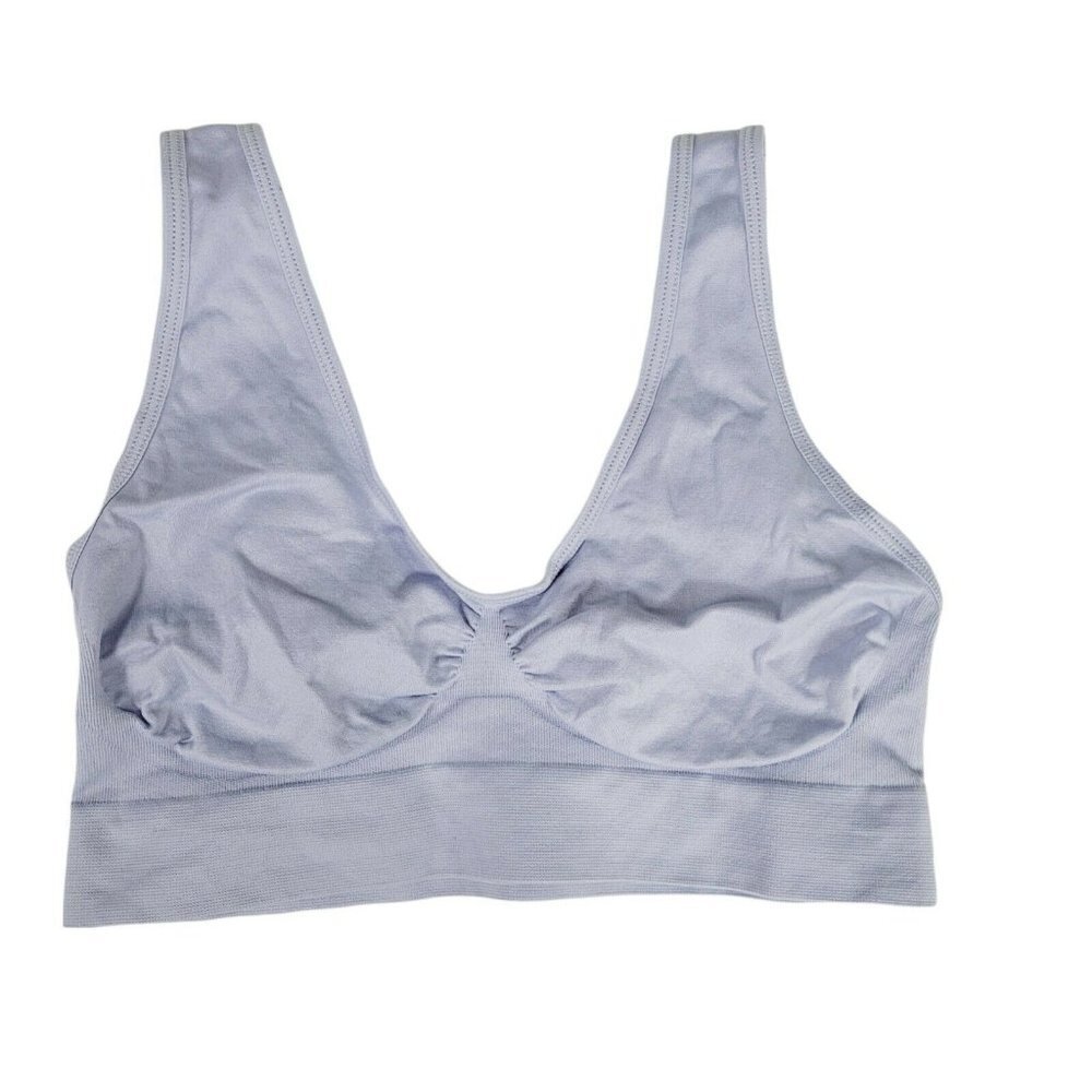 Rhonda Shear Ahh Seamless Leisure Bra 9588 Lavender Lg Lounge Wireless Bralette